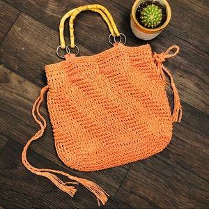 Vintage Bamboo Handle Bag